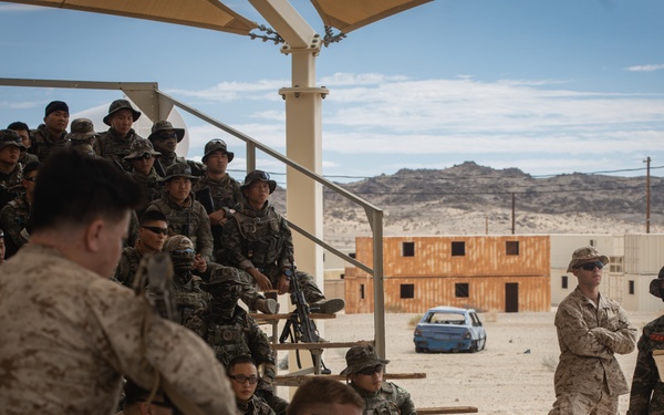 U.S. Marines and Republic of Korea Marines conduct a series of close-quarter battle trainingduring Service Level Training Exercise 5-23