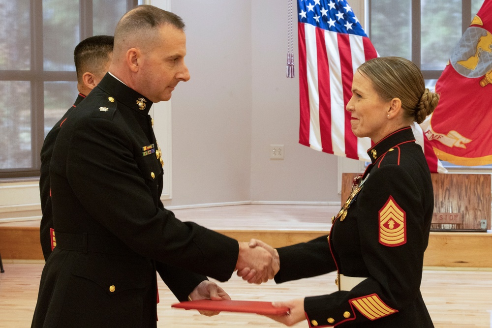 Master Gunnery Sgt. Avelar Retirement Ceremony