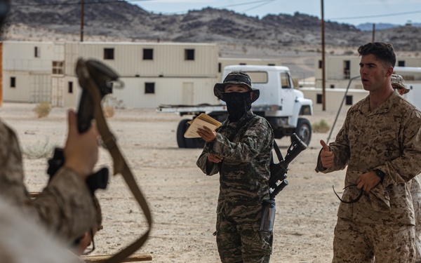 U.S. Marines and Republic of Korea Marines conduct a series of close-quarter battle trainingduring Service Level Training Exercise 5-23