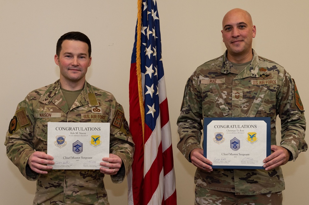 Two Team Dover Airmen selected for Chief Master Sgt.