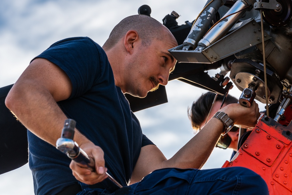 USCG MH-60T maintenance at MacDill