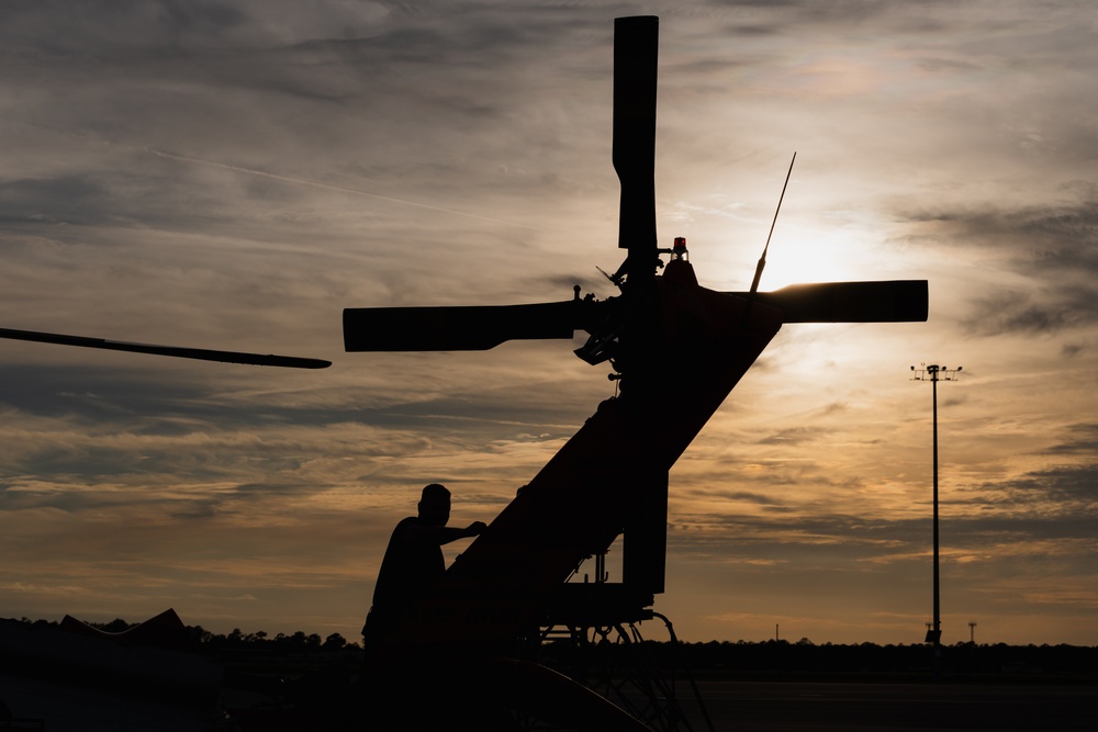 USCG MH-60T maintenance at MacDill