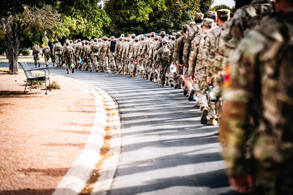 Marching in their footsteps: Bulldogs’ symbolic tribute at Fort Bliss National Cemetery