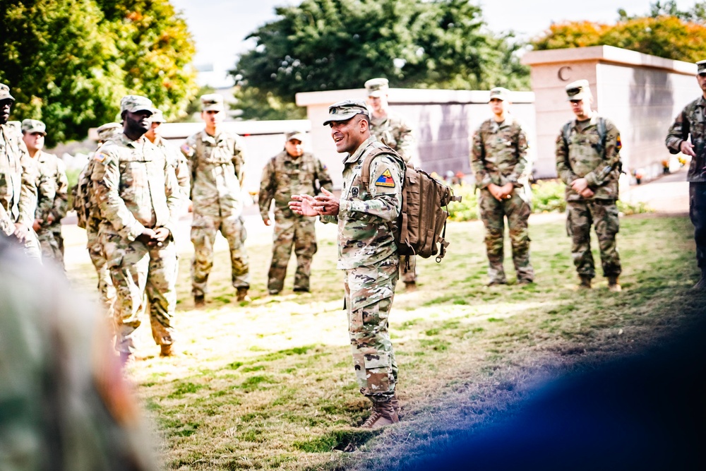 Marching in their footsteps: Bulldogs’ symbolic tribute at Fort Bliss National Cemetery