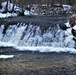 Winter at Fort McCoy's Trout Falls in Pine View Recreation Area