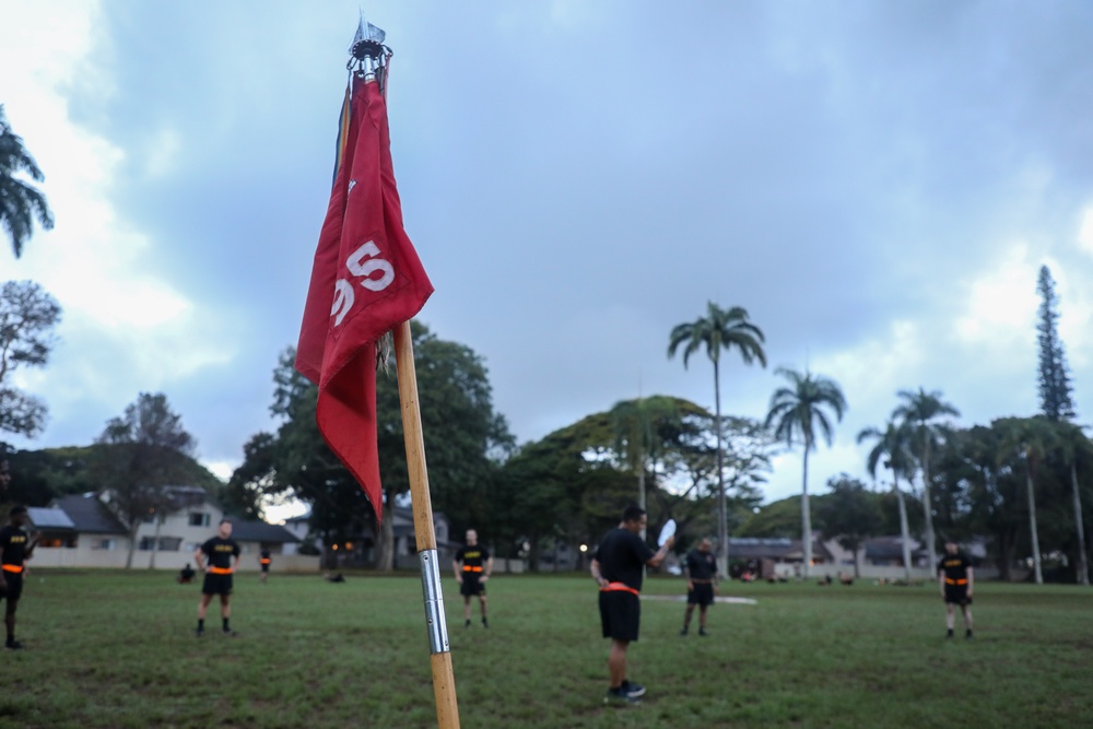 The 130th Engineer Brigade conducts a fallen Sapper memorial workout.