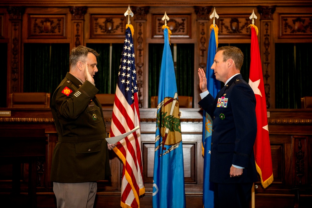 Christopher Eason promotes to Brig. Gen.