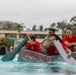 U.S. Army Soldiers from the 130th Engineer Brigade race boats during Pacific Engineer Week