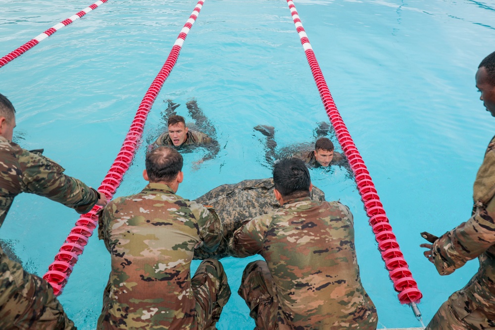 U.S. Army Soldiers from the 130th Engineer Brigade participate in the Pacific Engineer Week 2023, Sapper Stakes Competition