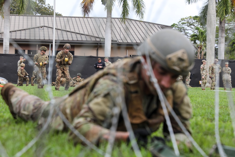 U.S. Army Soldiers from the 130th Engineer Brigade participate in the Pacific Engineer Week 2023, Sapper Stakes Competition