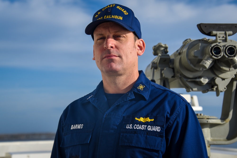 Coast Guard Cutter Calhoun Portraits