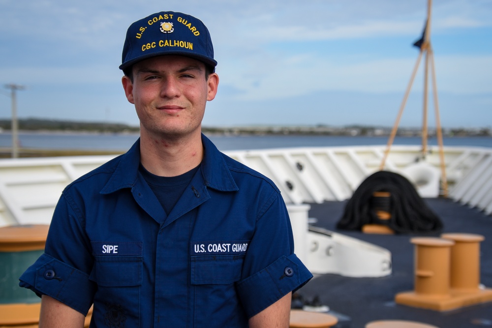 Coast Guard Cutter Calhoun Portraits