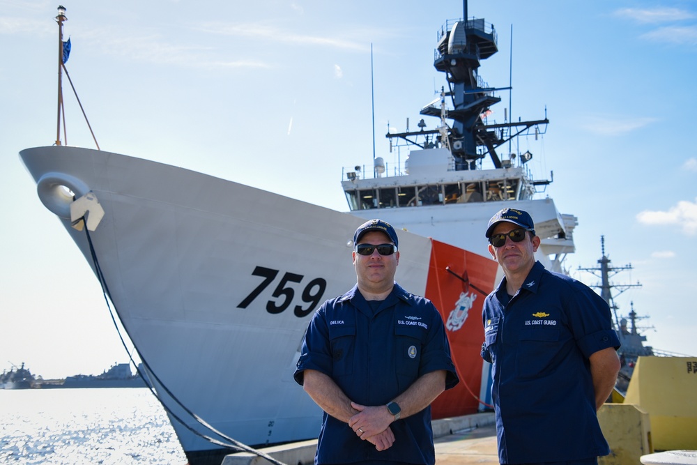 Coast Guard Cutter Calhoun Portraits