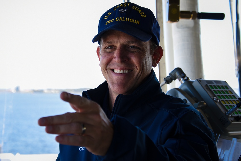 Coast Guard Cutter Calhoun Portraits