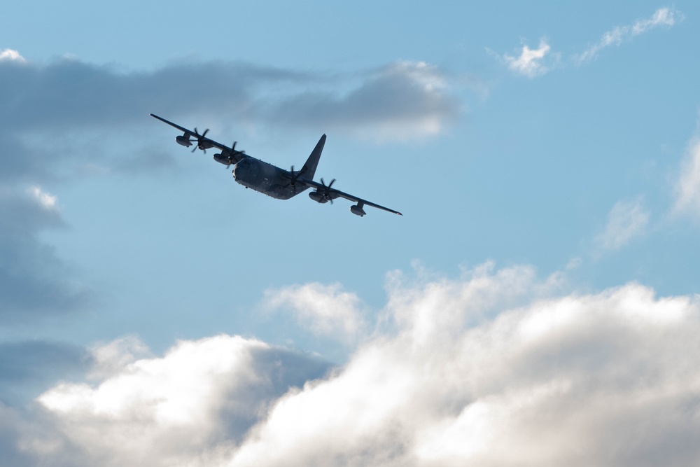 Air Force special warfare Airmen, Alaska Air National Guard aviators, and Army paratroopers conduct airborne training at JBER