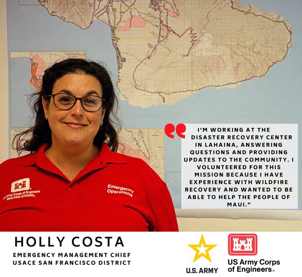 Hawaiʻi Wildfires Mission USACE Employee Spotlight – Holly Costa