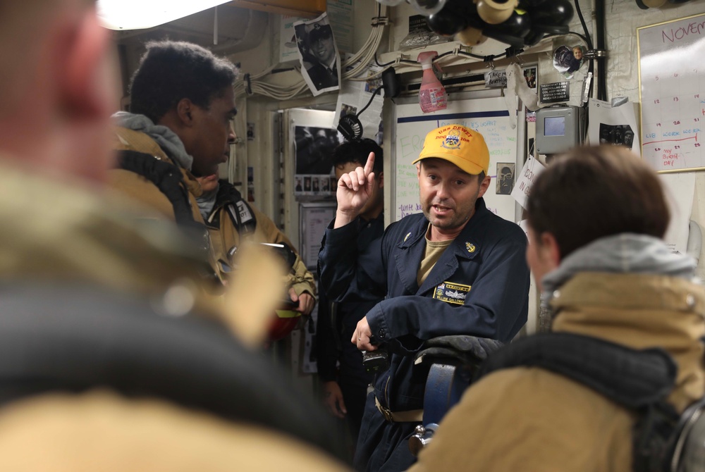 USS Dewey (DDG 105) Conducts Damage Control Training Drill While Operating in the South China Sea