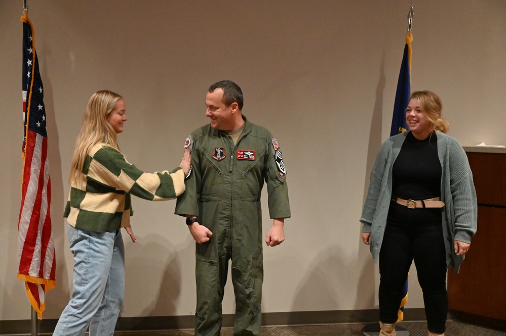 Ellison promotion to Chief MSgt.