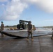 U.S. Navy P-8A Poseidon is Positioned for Extraction from Kaneohe Bay.