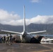 Salvage Team Positions U.S. Navy P-8A Poseidon for extraction from Kaneohe Bay.