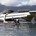 Salvage Team Positions U.S. Navy P-8A Poseidon for extraction from Kaneohe Bay.