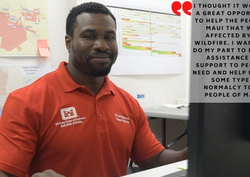 Hawaiʻi Wildfires Response Mission USACE Employee Spotlight – Drew Mitchell