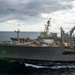 USS Carl Vinson (CVN 70) Conducts a Fueling-At-Sea with USNS Yukon (T-AO-202), USS Kidd (DDG 100)