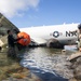 Experts Work to Extract U.S. Navy P-8A Poseidon From Kaneohe Bay