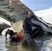 Experts Work to Extract U.S. Navy P-8A Poseidon From Kaneohe Bay