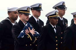 Sterett Conducts Burial-at-Sea