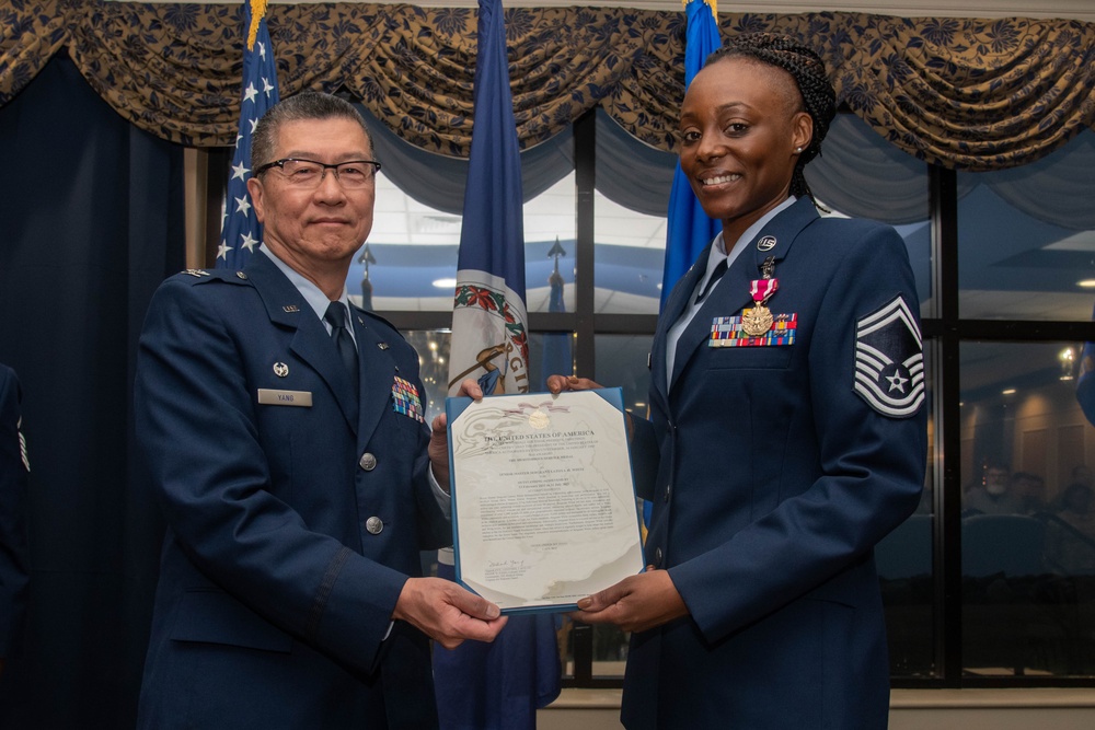 Senior Master Sgt. Latoya White promotes to chief master sergeant