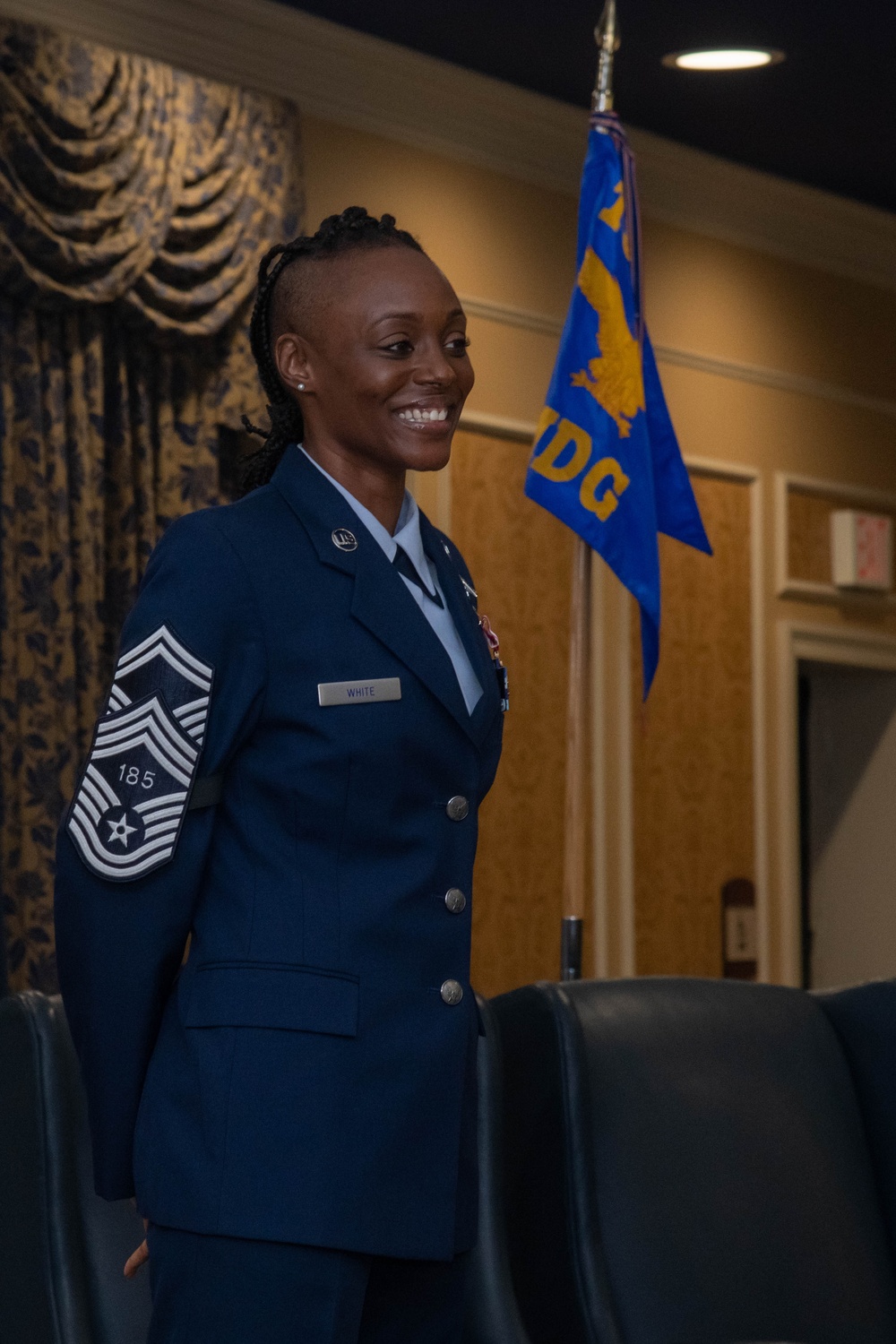 Senior Master Sgt. Latoya White promotes to chief master sergeant