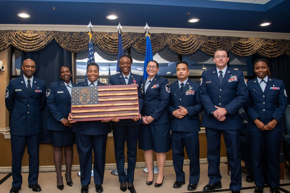 Senior Master Sgt. Latoya White promotes to chief master sergeant