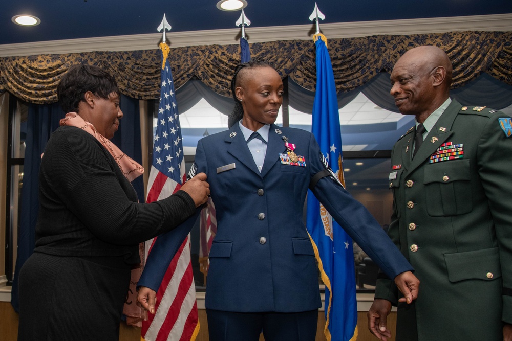 Senior Master Sgt. Latoya White promotes to chief master sergeant