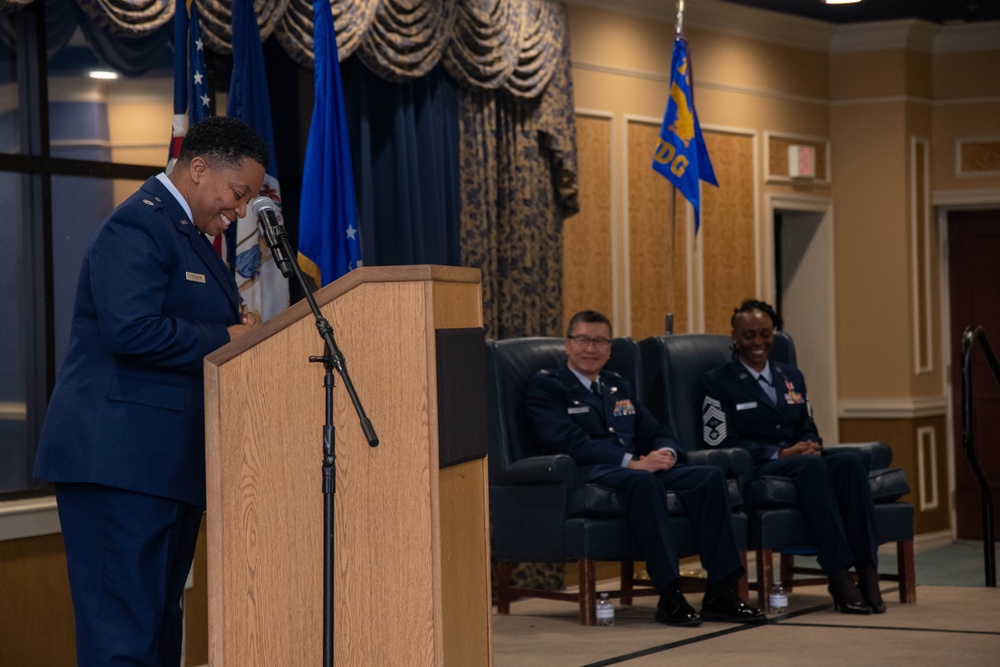 Senior Master Sgt. Latoya White promotes to chief master sergeant