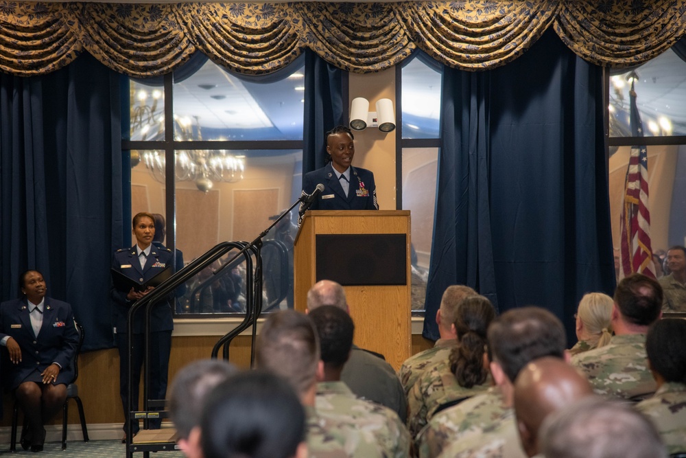 Senior Master Sgt. Latoya White promotes to chief master sergeant