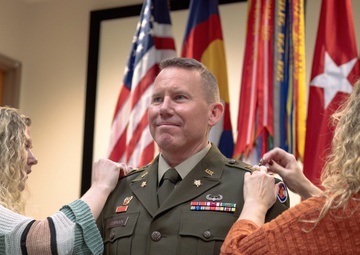 Command Chief Warrant Officer Coppock promotes to Chief Warrant Officer 5