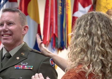 Command Chief Warrant Officer Coppock promotes to Chief Warrant Officer 5