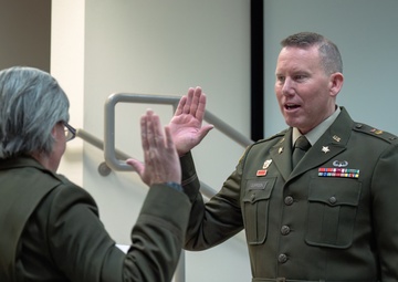 Command Chief Warrant Officer Coppock promotes to Chief Warrant Officer 5