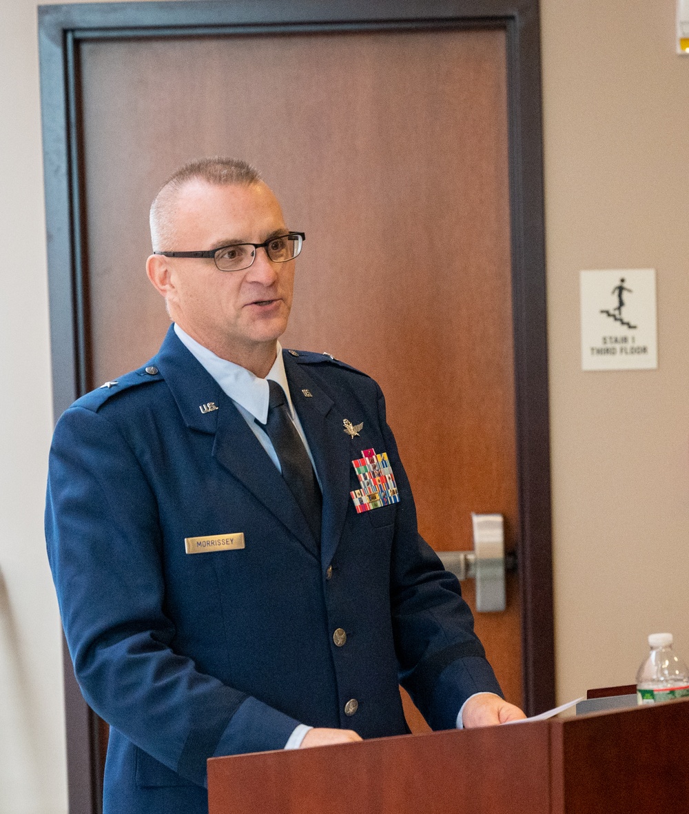 Massachusetts Air National Guard change of command and transfer of responsibility