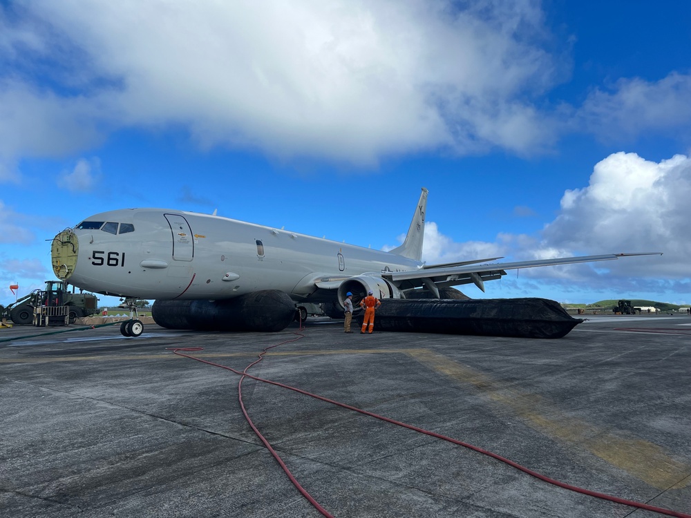 P-8A Poseidon Sits on the Runway of Marine Corps Air Station Hawaii