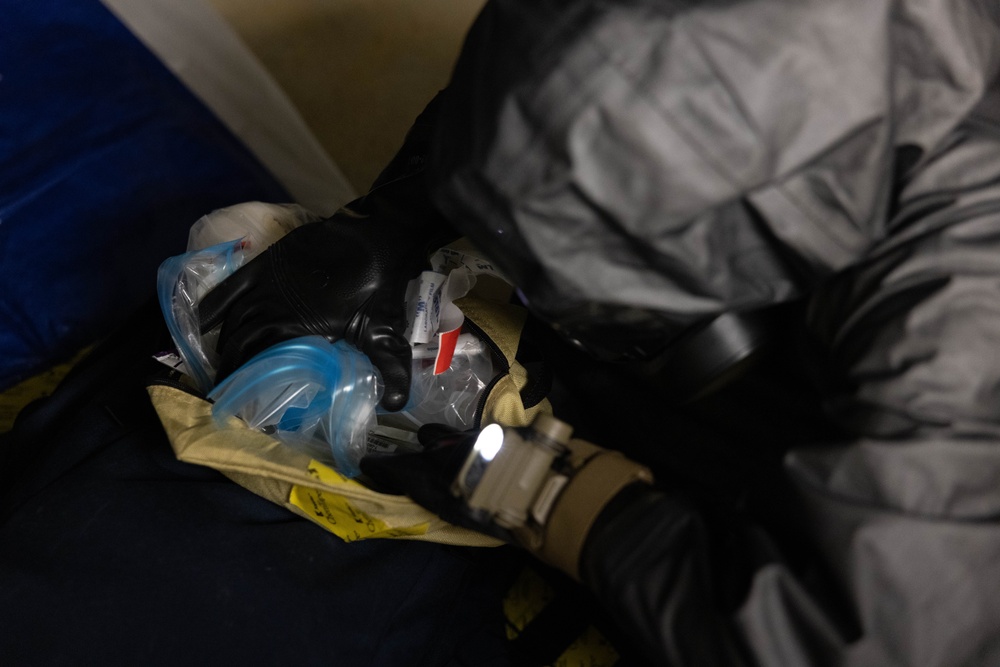 Chemical, Biological, Radiological and Nuclear defense site control training exercise