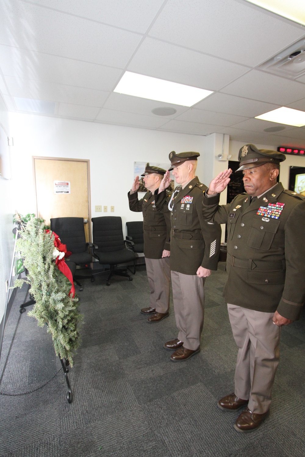 Leaders render a final salute