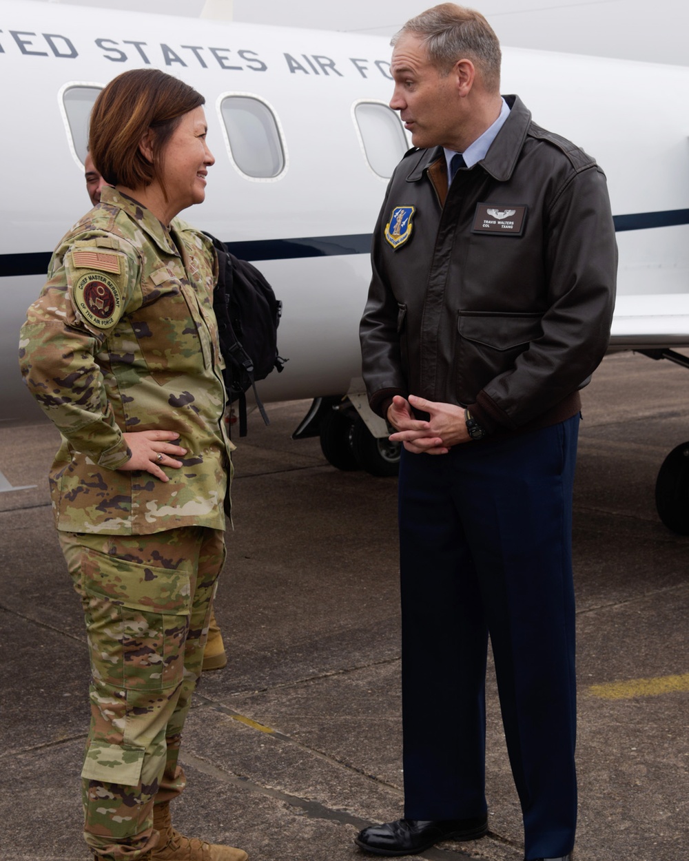 CMSAF inspires 147th Airmen during visit to Ellington Field