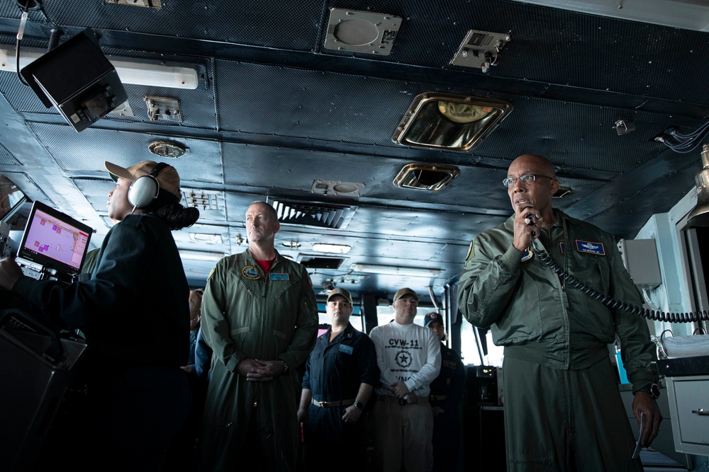 JCS General Charles Brown Visits USS Theodore Roosevelt