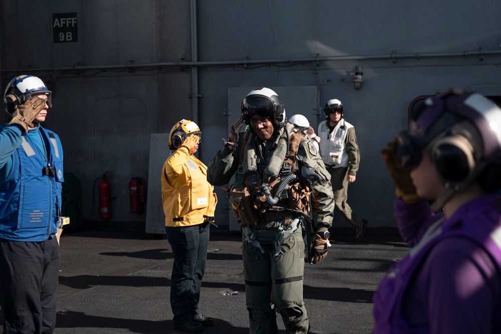 JCS General Charles Brown Visits USS Theodore Roosevelt