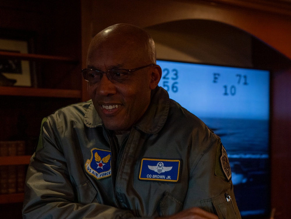 JCS General Charles Brown Visits USS Theodore Roosevelt