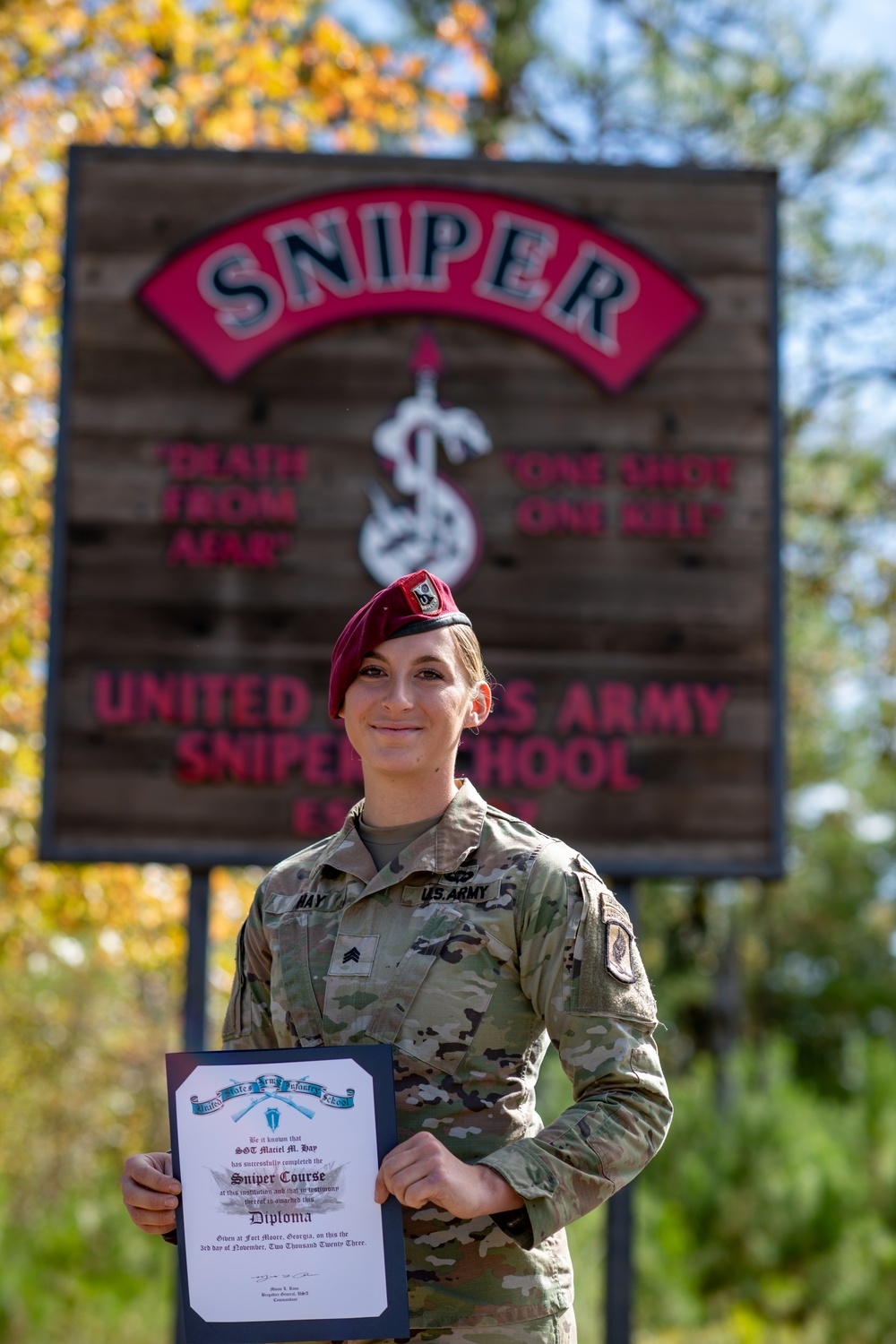 Sky Soldier makes history as first active duty female Army sniper