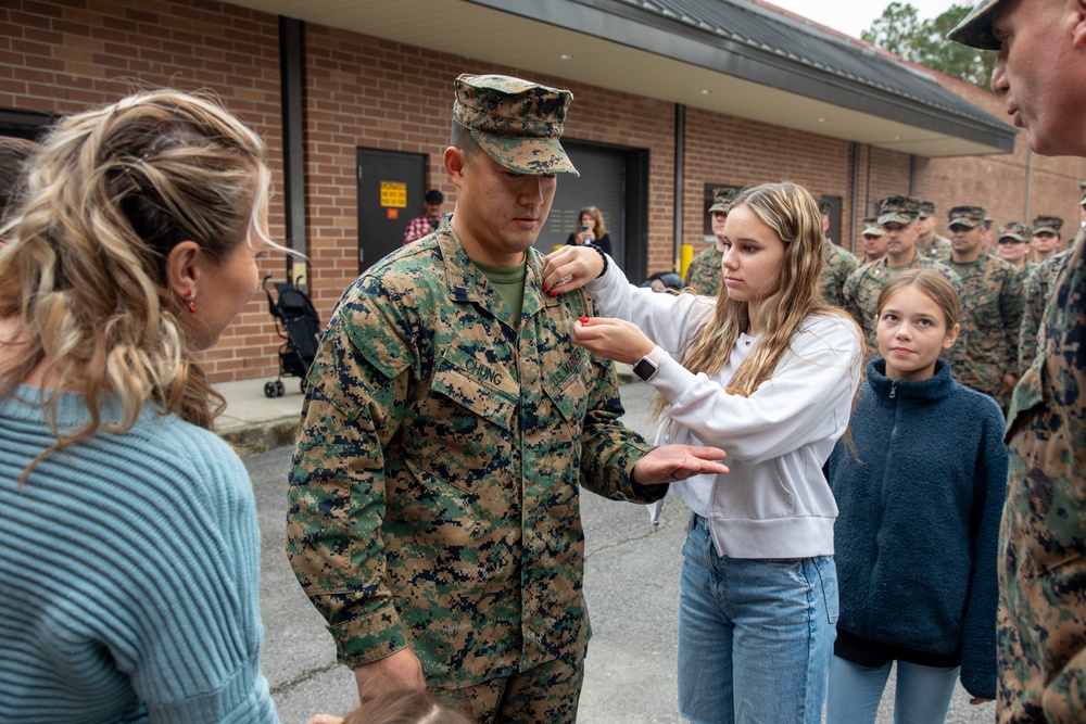 Marine from Chicago promoted by general