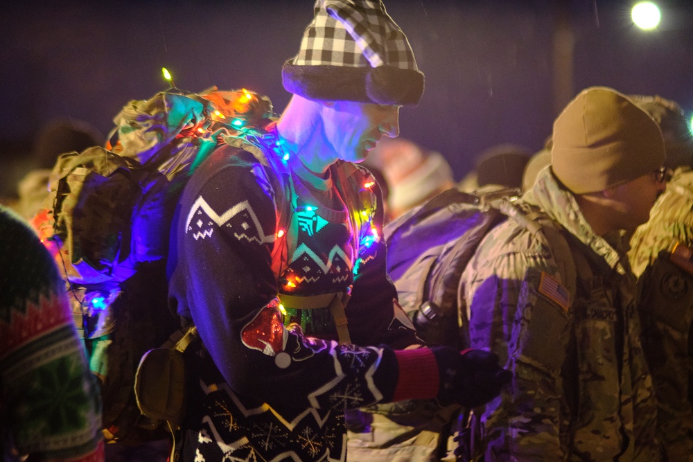 Fort Drum NCOs march to deliver ‘Mountain of Toys’